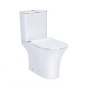 Унітаз-компакт Qtap Presto безобідковий з сідінням Soft-close QT24221217AW Унітаз-компакт Qtap Presto безобідковий з сідінням Soft-close QT24221217AW